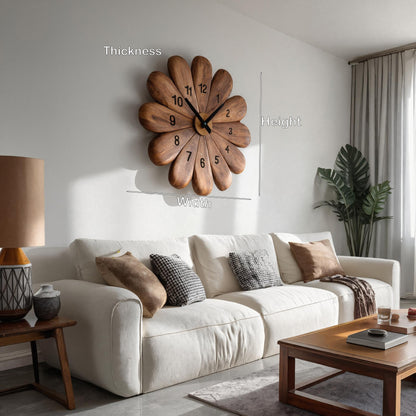 Modern Wooden Wall Clock For Timeless Interior