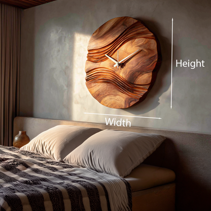Handcrafted Wooden Wall Clock For Bedroom Wall Decor