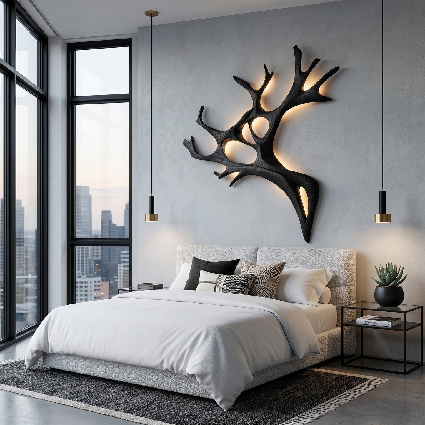 Artistic Wooden Wall Light For Home Decor