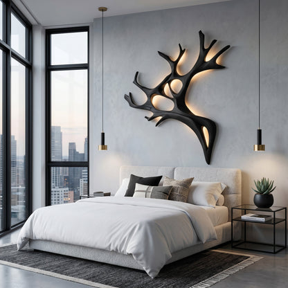 Artistic Wooden Wall Light For Home Decor