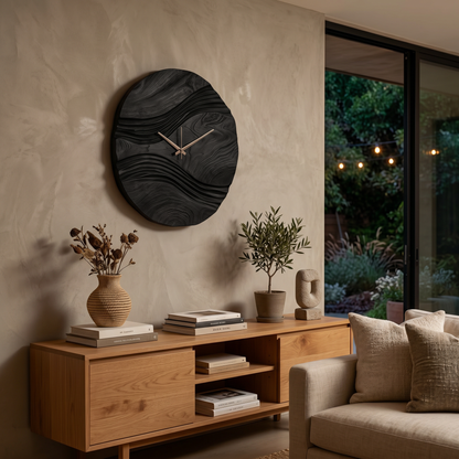 Handcrafted Wooden Wall Clock For Bedroom Wall Decor