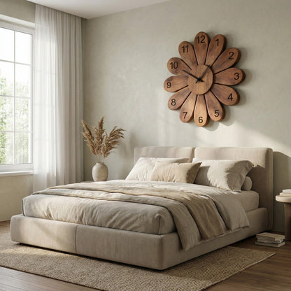 Artisan Wooden Wall Clock For Contemporary Living Space