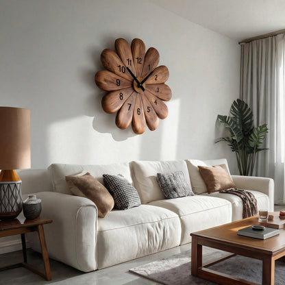 Modern Wooden Wall Clock For Timeless Interior